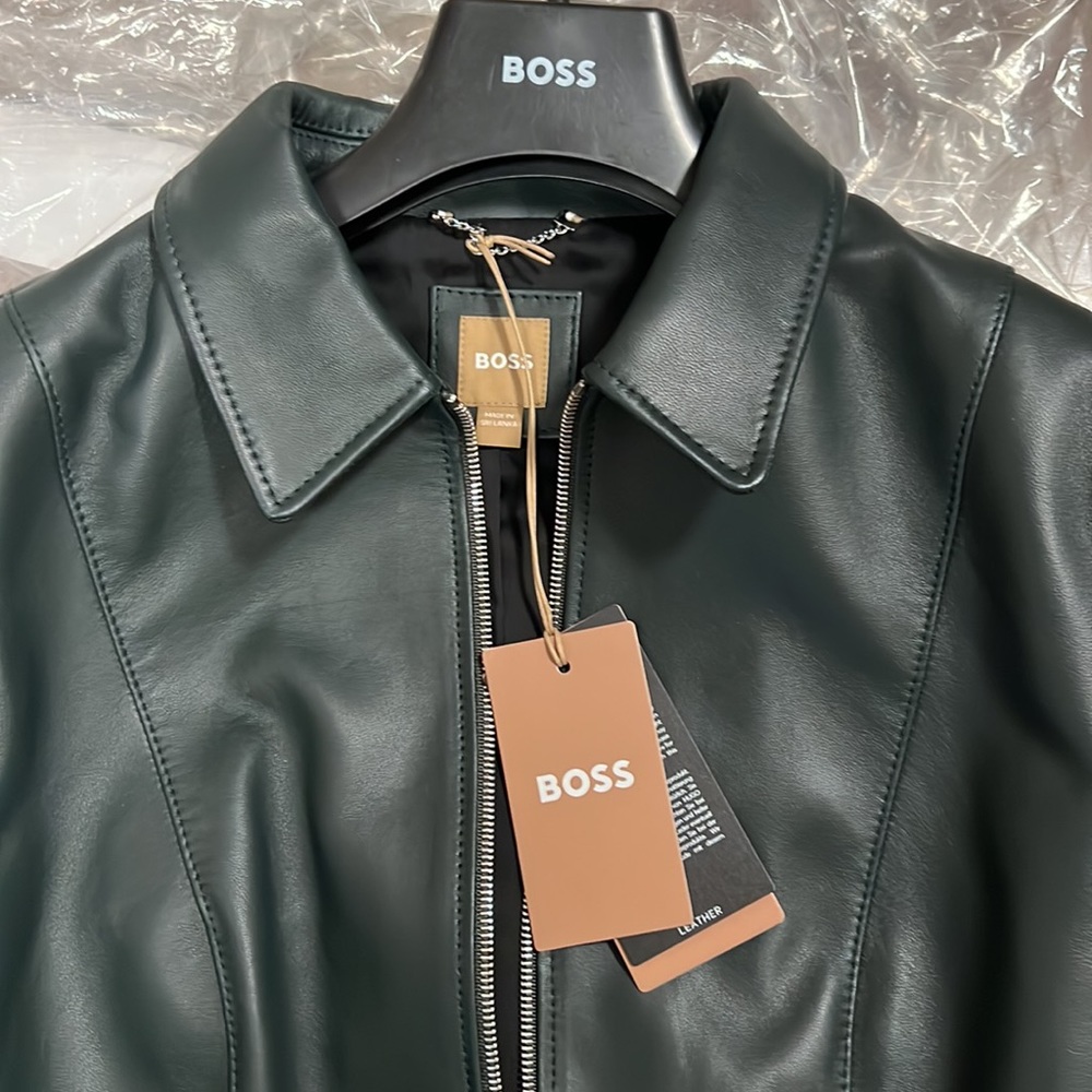 🔥LAST ONE!!!🔥BOSS Salomea Leather Jacket - Picture 11 of 16